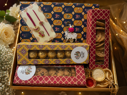 Rakhi Gift Hamper | Energy Balls | Healthy Chips | Chocolate Cookies