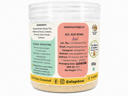 Roasted Wheat Daliya with dry fruits - Sweet