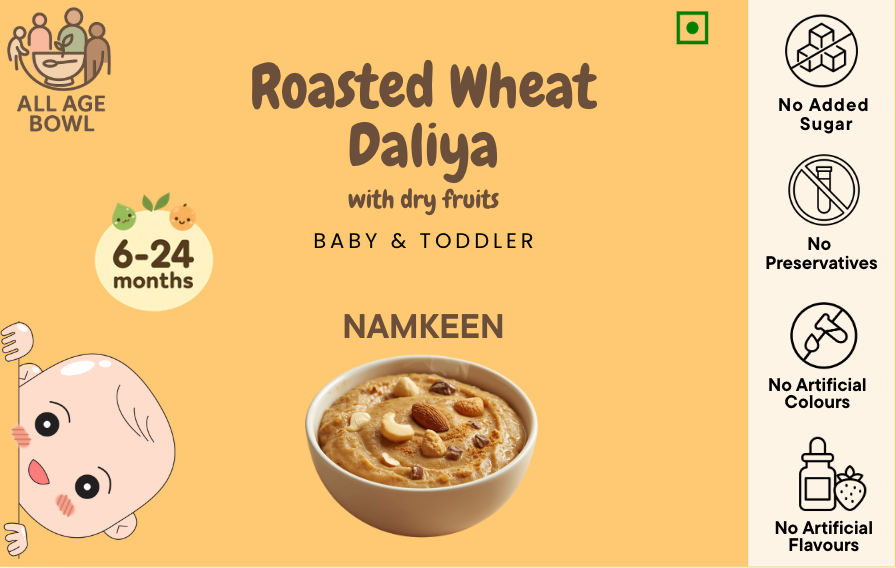Roasted Wheat Daliya with Dry Fruits - Namkeen